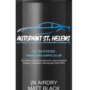 Aerosol Spray Paint Matt Black